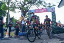 Prajurit Pasmar 1 Laksanakan Gowes Sepeda Bersama