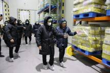 Mentan SYL saat meninjau cold storage daging PT.Indoguna di Cikupa, Tangerang