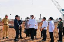 Presiden Jokowi saat di KIT Batang 