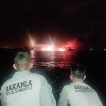 Bakamla RI Amankan Kapal Dumai Line 5 Yang Terbakar