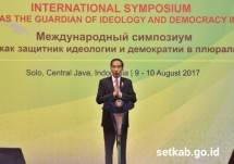 Presiden Jokowi di acara Kongres Asosiasi MK dan Institusi Sejenis se-Asia 2017 (Foto Setkab) 