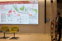 Direktur Digital Business Telkom Muhamad Fajrin Rasyid memberikan paparan terkait peran Telkom dalam mendukung terwujudnya pembangunan yang berkelanjutan melalui solusi Smart City di acara London Tech Week 2022.