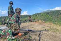 Prajurit Petarung Birgif 2 Marinir Laksanakan Latihan Tempur