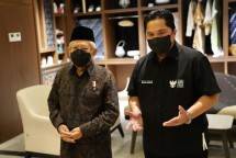 Menteri BUMN Erick Thohir Dampingi Wapres Lihat Wajah Baru Sarinah