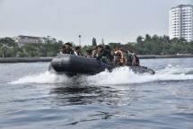 Uji Fungsi Perahu Karet Baru Korps Marinir