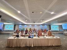 Jajaran Komisaris dan Direksi BEI yang hadir pada RUPST BEI 2022. (Foto: Humas BEI)