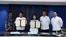 Penandatanganan MoU antara Kadin Indonesia, IAGI dan PERHAPI