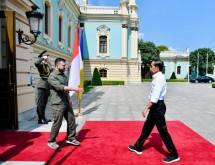 Pembicaraan Presiden Jokowi dan Presiden Ukraina Zelenskyy di Istana Maryinsky