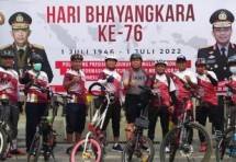  Prajurit Kolinlamil Jakarta Ikuti Giat Sepeda Santai