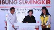 Tingkatkan Irigasi Persawahan di Cilacap, Embung Sumingkir Diresmikan