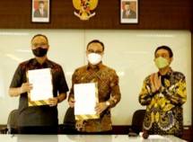 Penandatanganan perjanjian kerja sama antara Jababeka dengan Pusdiklat SDM Industri Kemenperin