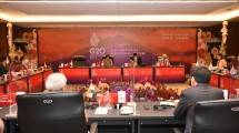 Suasana dalam pertemuan level menteri Asia Initiative dan penandatangan Bali Declaration.