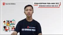 Kahfi, Child Campaigner Save the Children Indonesia