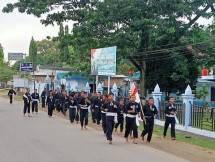 Latihan bersama PSHT di Lanud Silas Papare Jayapura Papua