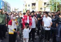Presiden Jokowi dan Ibu Iriana CFD Didampingi Menteri BUMN Erick Thohir