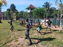 Satgas Yonif 126 KC Ajarkan Seni Bela Diri Karate