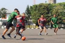 Danyonif 4 Marinir Laksanakan Olahraga Bersama Prajurit Yonif 4 Marinir
