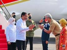 Presiden Jokowi dan Gubernur Jateng Ganjar Pranowo