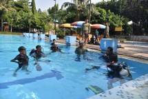 Dankormar Bersama Prajurit Tafib Marinir Jaga Kemempuan Menyelam
