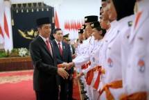 Presiden Jokowi Kukuhkan Paskibraka HUT ke-72 RI