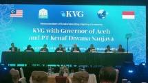 Penandatanganan MoU KVG dengan PT Kenaf Diwana Sanjaya dan Pemerintah Aceh