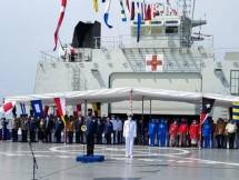  Purnawirawan Angkatan Laut Gelar Upacara HUT RI 77 di KRI Semarang