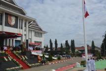 Danrem 174ATW Merauke Brigjen TNI E Reza Pahlevi Hadiri Detik-Detik Proklamasi Kemerdekaan RI Ke-77