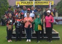 Danrem 174ATW Merauke Brigjen TNI Reza Pahlevi Laksanakan Jalan Santai Senam Bersama TNI-Polri