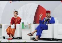 Menparekraf Sandiaga Uno saat menjadi pembicara kunci pada simposium PPI Dunia di Gedung D kantor Kementerian Pendidikan, Kebudayaan, Riset dan Teknologi Republik Indonesia, (23/8/2022).