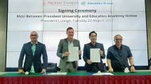 Kerjasama antara Educatius Group dan President University
