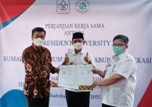Perjanjian kerjasama antara President University dan RSUD Kab Bekasi 