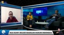 Diskusi online bertema &ldquo;RUU KUHP: Wujud Keadilan Hukum Indonesia&rdquo; yang digelar Forum Merdeka Barat 9 (FMB9) pada Senin (29/8/22).