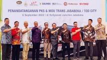 Penandatanganan PKS antara Jababeka dengan 4 Provider bus hadirkan Trans-Jababeka