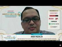 Andi Rizaldi selaku Staf Ahli Menteri Perindustrian Bidang Iklim Usaha dan Investasi Republik Indonesia mengatakan bahwa pandemi Covid-19 sangat berdampak pada dunia usaha, dunia industri, dan dunia pariwisata. 