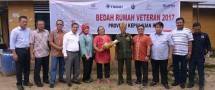 Sabut HUT RI ke 72, PT Timah-Dua BUMN Bedah Rumah Veteran 
