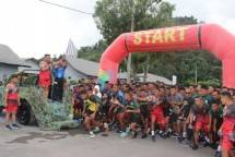 Danbrigif 4 Marinir BS Bersama Danlanal Lampung Lepas Fun Run Prajurit TNI AL