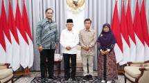 Tim Forum Jurnalis Wakaf Indonesia (Forjukafi) bertemu Wakil Presiden KH Maruf Amin di Rumah Dinasnya