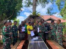 Penyerahan Lahan dari Masyarakat Puncak Jaya untuk Pembangunan Kantor Koramil Distrik Doufo