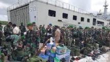 Kolakops Korem 174/ATW Merauke Gelar Sweeping Gabungan Terhadap Satgas Pamtas RI-PNG Yonif 123/RW dan Yonif 410/ALG Yang Purna Tugas