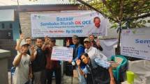 Bazaar Sembako Murah OK OCE Bagi Warga Cakung Jakarta Timur