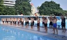 Sesaat Pemecahan Rekor MURI, Prajurut Mako Kormar Berlatih Water Trapen