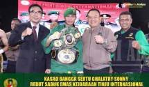 KASAD Jenderal TNI Dudung Abdurachman Bangga Sertu Ghalatry Sonny Rebut Sabuk Emas Kejuaraan Tinju Internasional