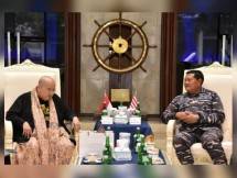 KASAL Laksamana TNI Yudo Margono Bersama Jaya Suprana Bicarakan Perkembangakan Budaya Nasional