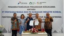 Penandatanganan Kerjasama PT Pertagas Niaga (PTGN) dan Kawasan Industri Kendal (KIK)