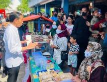 Presiden Jokowi Menyapa Warga Baubau di Pasar Wameo (Ist) 