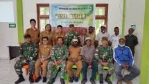 Satgas Pamtas Yonif Raider 142 KJ Rakor Bersama Puskesmas Kanggime Bahas Kesehatan Lingkungan