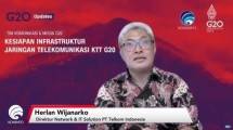 Direktur Network dan IT Solution PT Telkom Indonesia, Herlan Wijanarko, saat jumpa pers #G20Update bertema &ldquo;Kesiapan Infrastruktur Jaringan Telekomunikasi KTT G20&rdquo; yang digelar virtual di Jakarta, Selasa.
