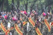 Di Hadapan Presiden Jokowi Tim Kolone Senapan Yonif 6 Marinir Unjuk Kebolehan