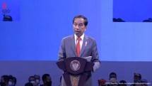  Presiden Jokowi saat membuka 3rd WCCE, di BICC, Nusa Dua, Kamis (06/10/2022) pagi. (Sumber: Tangkapan Layar) 