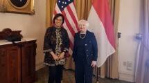 Menteri Keuangan RI, Sri Mulyani Indrawati dan US Secretary of Treasury, Janet Yellen